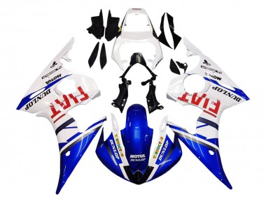 Purchase 2005 Blue White Black Dunlop Fiat Motul Yamaha YZF 600 R6 Motorcycle Fairings UK