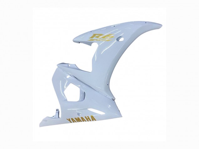 Purchase 2005 White Gold Yamaha YZF 600 R6 Motorcycle Fairings UK
