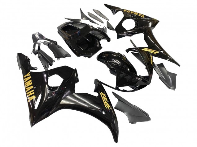 Purchase 2005 Black with Gold Logo Yamaha YZF 600 R6 Motorcycle Fairings UK Purchase 2005 Black with Gold Logo Yamaha YZF 600 R6 Motorcycle Fairings UK
