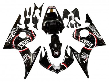 Purchase 2005 Black White Lucky Strike Motul Yamaha YZF 600 R6 Motorcycle Fairings UK