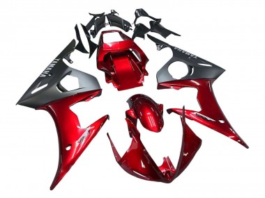 Purchase 2005 Red Matte Black Yamaha YZF 600 R6 Motorcycle Fairing Kits UK