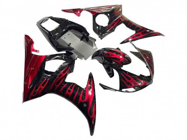 Purchase 2005 Black with Red Flame Yamaha YZF 600 R6 Motorcycle Fairings UK Purchase 2005 Black with Red Flame Yamaha YZF 600 R6 Motorcycle Fairings UK