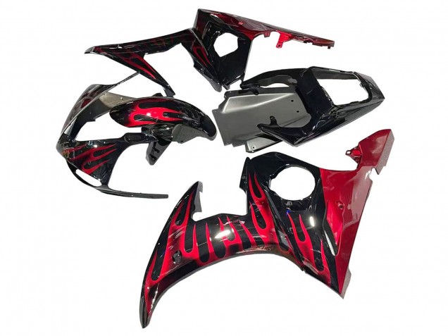 Purchase 2005 Black with Red Flame Yamaha YZF 600 R6 Motorcycle Fairings UK Purchase 2005 Black with Red Flame Yamaha YZF 600 R6 Motorcycle Fairings UK