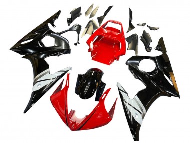 Purchase 2005 Red White Glossy Black Yamaha YZF 600 R6 Motorcycle Fairings UK