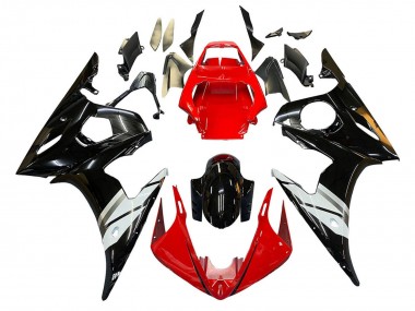 Purchase 2005 Red White Black Yamaha YZF 600 R6 Motorcycle Fairings UK