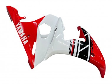 Purchase 2005 White Red Glossy Black Yamaha YZF 600 R6 Motorcycle Fairings UK