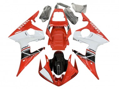Purchase 2005 Red White Black Yamaha YZF 600 R6 Motorcycle Fairings UK