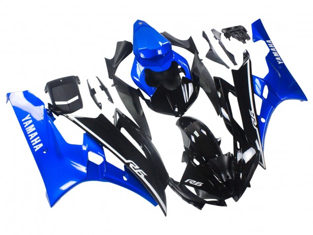 Purchase 2006-2007 Blue Glossy Black Yamaha YZF 600 R6 Motorcycle Fairings UK