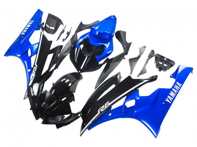 Purchase 2006-2007 Blue Glossy Black Yamaha YZF 600 R6 Motorcycle Fairings UK