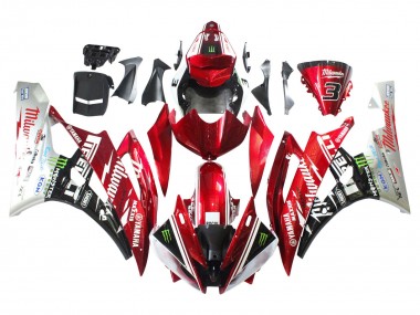 Purchase 2006-2007 White Red Black Green Monster Milwaukee Yamaha YZF 600 R6 Motorcycle Fairings UK