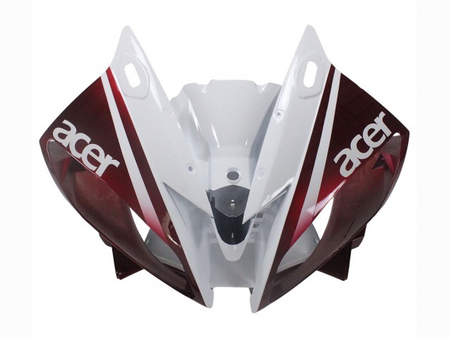 Purchase 2006-2007 White Maroon Red Fiat Acer Yamalube Yamaha YZF 600 R6 Motorcycle Fairings UK