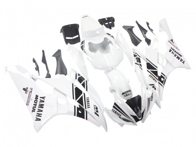Purchase 2006-2007 White Glossy Black Motul Michelin Yamaha YZF 600 R6 Motorcycle Fairings UK