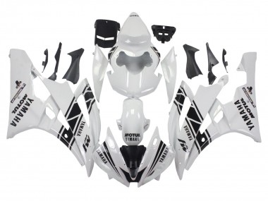 Purchase 2006-2007 White Glossy Black Motul Michelin Yamaha YZF 600 R6 Motorcycle Fairings UK