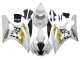 Purchase 2006-2007 White Gold Black Fiat Yamaha YZF 600 R6 Motorcycle Fairings UK