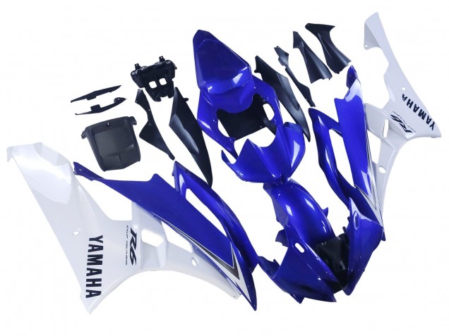 Purchase 2006-2007 White Blue Black Yamaha YZF 600 R6 Motorcycle Fairings UK