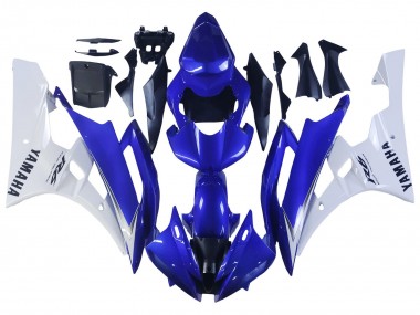 Purchase 2006-2007 White Blue Black Yamaha YZF 600 R6 Motorcycle Fairings UK
