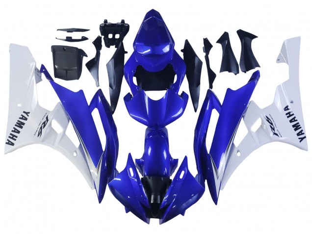 Purchase 2006-2007 White Blue Black Yamaha YZF 600 R6 Motorcycle Fairings UK