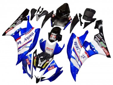 Purchase 2006-2007 White Blue Black Fimer Volvo Yamalube Sterilgarda Yamaha YZF 600 R6 Motorcycle Fairings UK