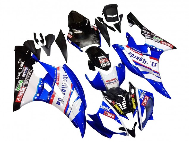 Purchase 2006-2007 White Blue Black Fimer Volvo Yamalube Sterilgarda Yamaha YZF 600 R6 Motorcycle Fairings UK