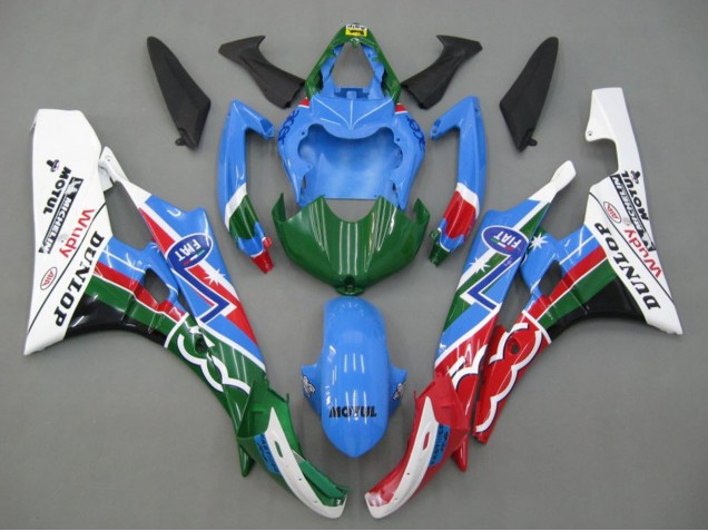 Purchase 2006-2007 Blue Green White Red Dunlop Michelin Motul Yamaha YZF 600 R6 Motorcycle Fairings UK