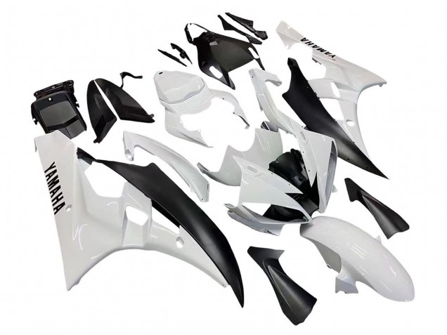 Purchase 2006-2007 White Matte Black Yamaha YZF 600 R6 Motorcycle Fairings UK