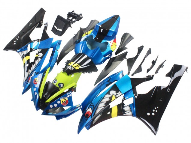Purchase 2006-2007 Blue Neon Green Black Shark Yamaha YZF 600 R6 Motorcycle Fairings UK