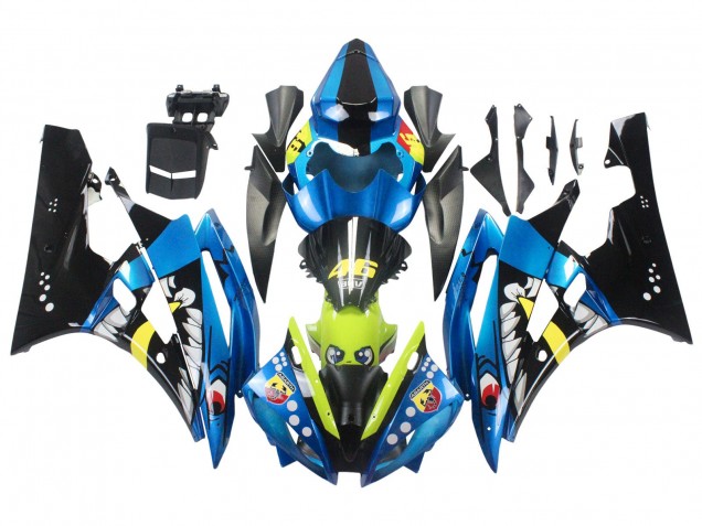 Purchase 2006-2007 Blue Neon Green Black Shark Yamaha YZF 600 R6 Motorcycle Fairings UK