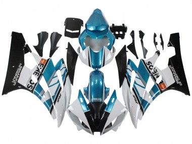 Purchase 2006-2007 White Blue Black Semakin Didepan ENEOS Yamaha YZF 600 R6 Motorcycle Fairings UK