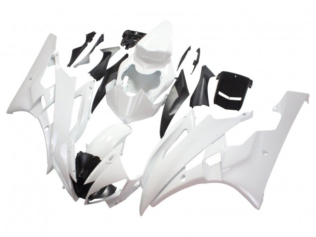 Purchase 2006-2007 White Yamaha YZF 600 R6 Motorcycle Fairings UK