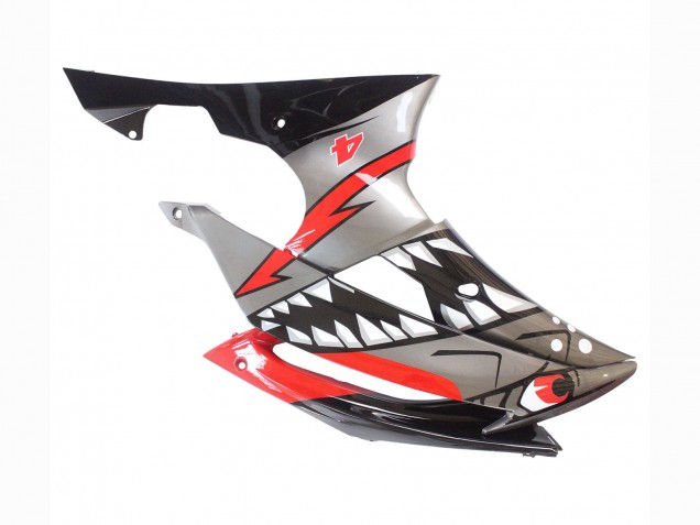 Purchase 2008-2016 Silver Black Red Shark 4 Yamaha YZF 600 R6 Motorcycle Fairings UK