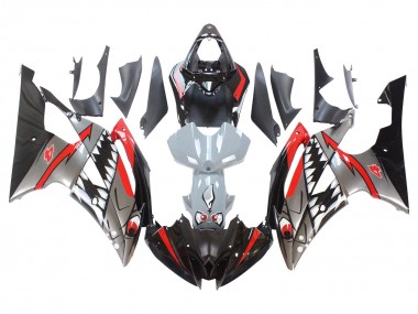 Purchase 2008-2016 Silver Black Red Shark 4 Yamaha YZF 600 R6 Motorcycle Fairings UK