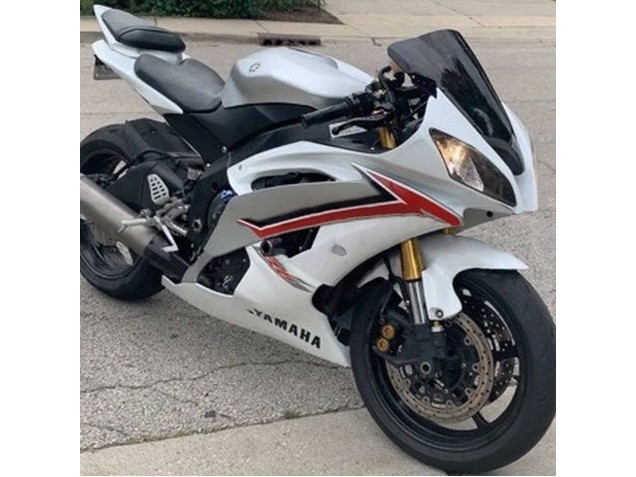 Purchase 2008-2016 White Red Yamaha YZF 600 R6 Motorcycle Fairings UK