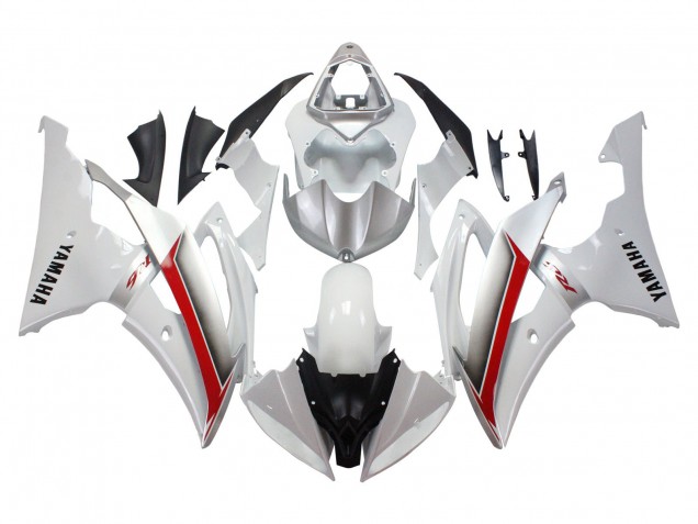 Purchase 2008-2016 White Red Yamaha YZF 600 R6 Motorcycle Fairings UK
