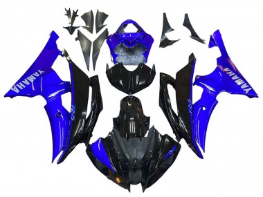 Purchase 2008-2016 Blue Glossy Black Yamaha YZF 600 R6 Motorcycle Fairings UK