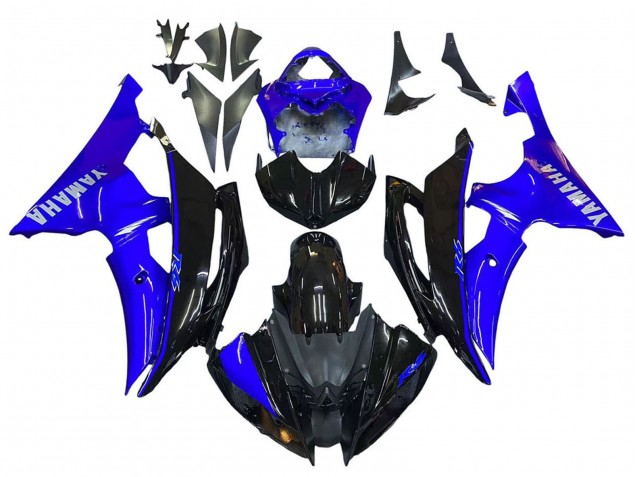 Purchase 2008-2016 Blue Glossy Black Yamaha YZF 600 R6 Motorcycle Fairings UK