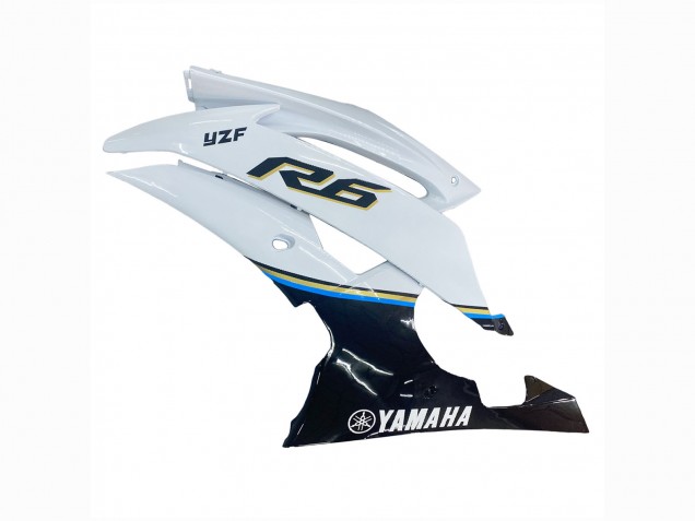 Purchase 2008-2016 White Blue Glossy Black Yamaha YZF 600 R6 Motorcycle Fairing UK