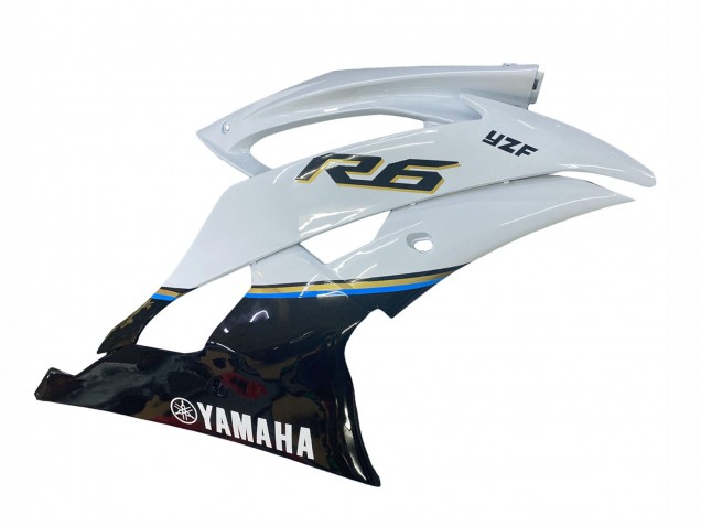 Purchase 2008-2016 White Blue Glossy Black Yamaha YZF 600 R6 Motorcycle Fairing UK