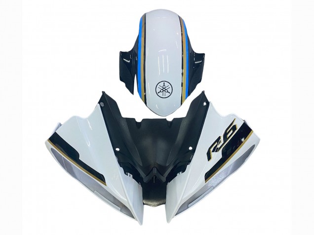 Purchase 2008-2016 White Blue Glossy Black Yamaha YZF 600 R6 Motorcycle Fairing UK