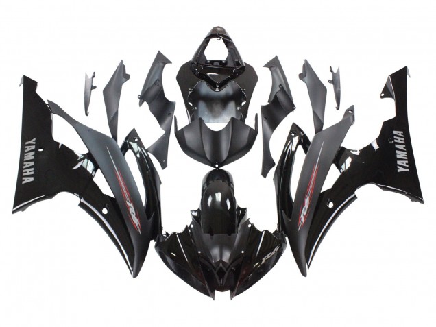 Purchase 2008-2016 Glossy Black Matte Black Yamaha YZF 600 R6 Motorcycle Fairings UK