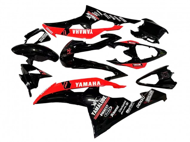 Purchase 2008-2016 Red Glossy Black DENSO Yamalube 21 Yamaha YZF 600 R6 Motorcycle Fairings UK