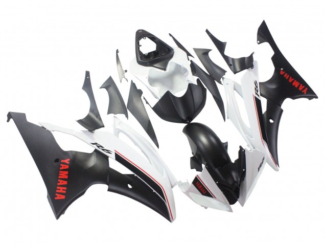 Purchase 2008-2016 White Matte Black Red Decals Yamaha YZF 600 R6 Motorcycle Fairings UK