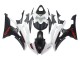 Purchase 2008-2016 White Matte Black Red Decals Yamaha YZF 600 R6 Motorcycle Fairings UK