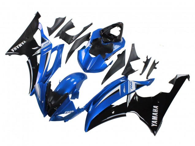 Purchase 2008-2016 White Blue Glossy Black Yamaha YZF 600 R6 Motorcycle Fairings UK