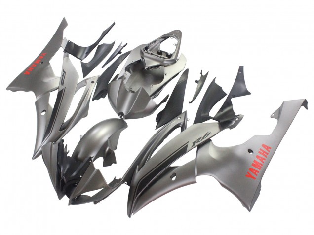 Purchase 2008-2016 Matte Grey Red Decals Yamaha YZF 600 R6 Motorcycle Fairings UK