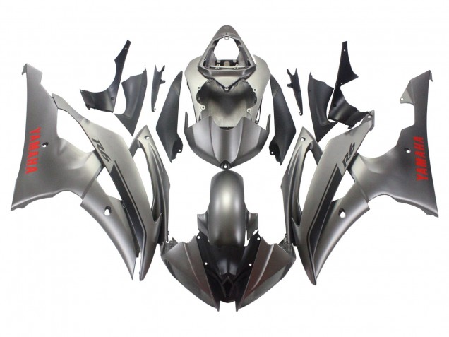 Purchase 2008-2016 Matte Grey Red Decals Yamaha YZF 600 R6 Motorcycle Fairings UK