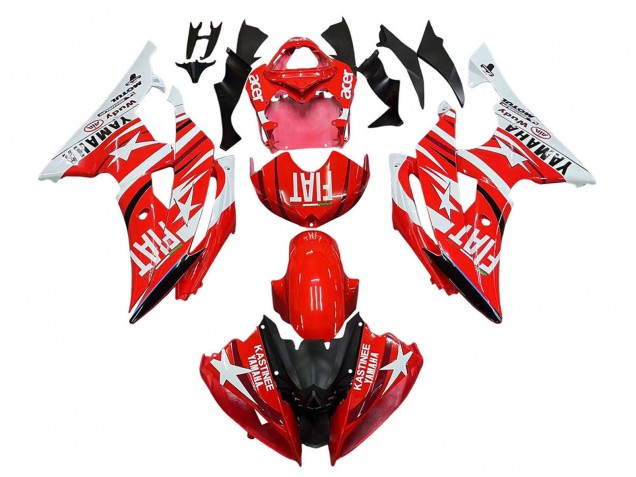 Purchase 2008-2016 White Red Black Fiat Acer Yamaha YZF 600 R6 Motorcycle Fairings UK