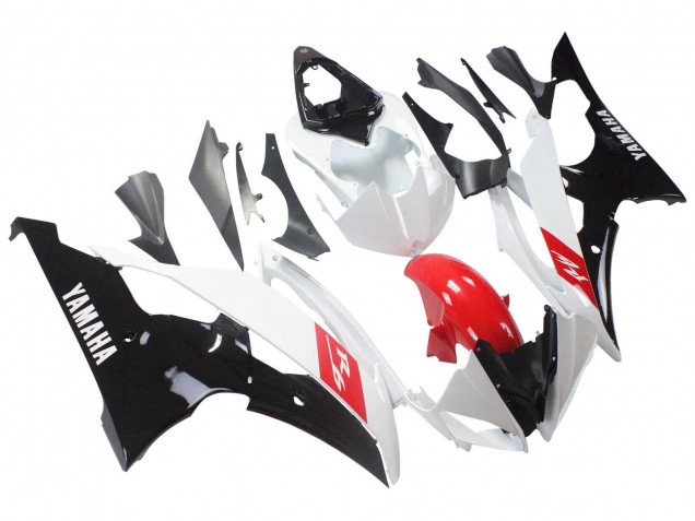 Purchase 2008-2016 White Red Glossy Black Yamaha YZF 600 R6 Motorcycle Fairings UK