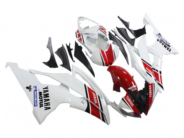 Purchase 2008-2016 White Red Black Motul Michelin Yamaha YZF 600 R6 Motorcycle Fairings UK