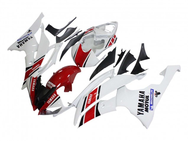 Purchase 2008-2016 White Red Black Motul Michelin Yamaha YZF 600 R6 Motorcycle Fairings UK