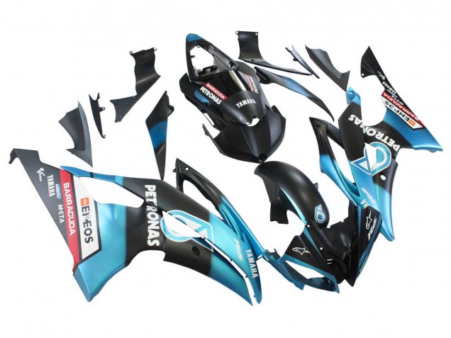 Purchase 2008-2016 Light Blue Matte Black Petronas ENEOS Yamaha YZF 600 R6 Motorcycle Fairings UK